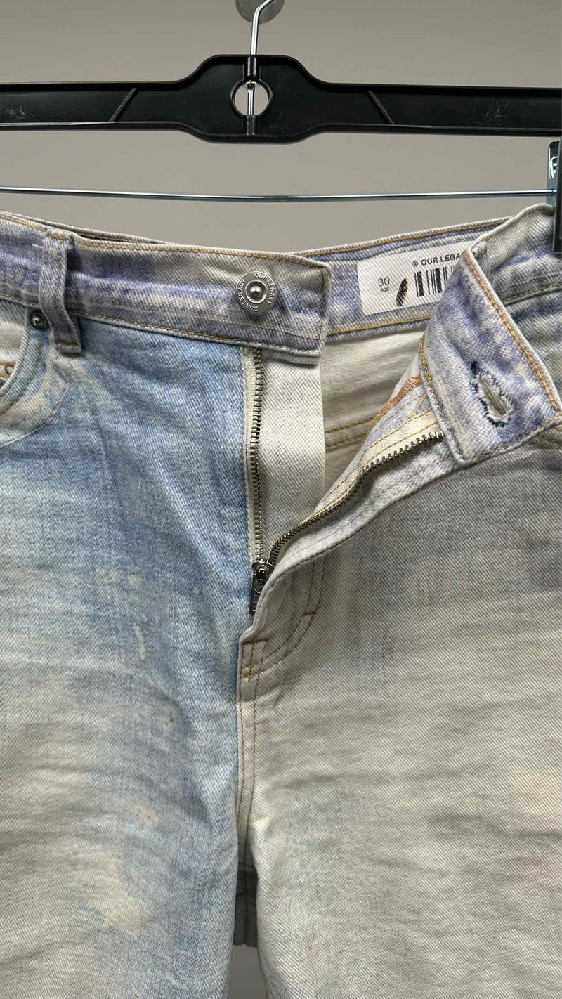 Our Legacy Raw-end Bleached Denim Shorts