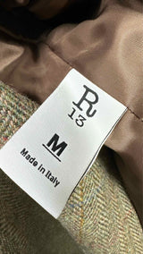 R13 X Harris Tweed Double-breasted Tweed OverCoat