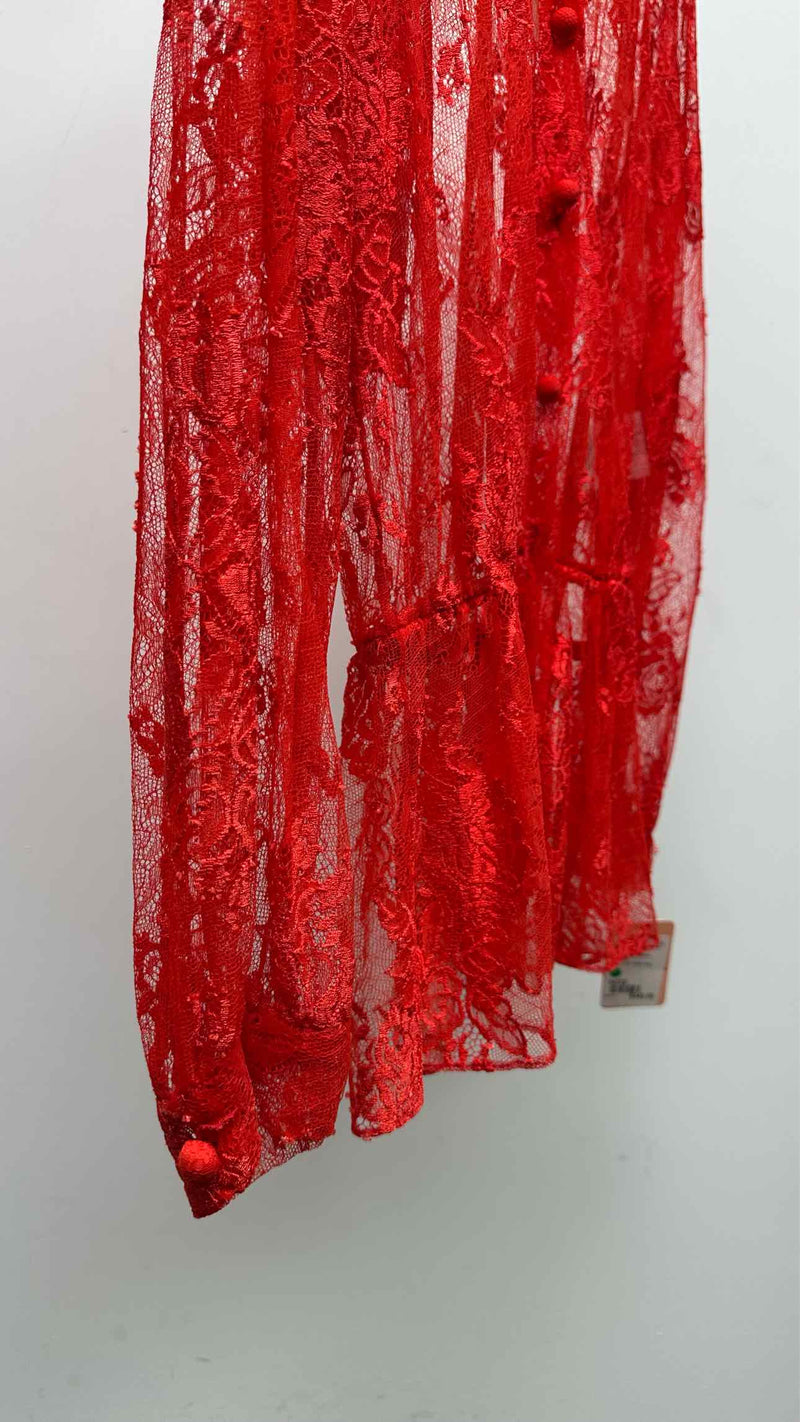 Balenciaga Floral-lace Blouse