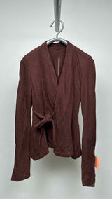 Rick Owens Lilies Belted Wrapped Padded Sunday Jacket