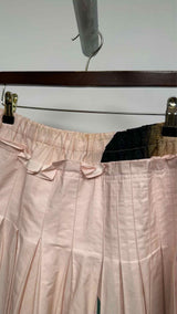 Simone Rocha Lady-print Pleated Midi Skirt
