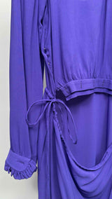 Balenciaga L/S Ruffle Sheer Dress