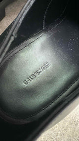 Balenciaga Square-Toe Bloc-Rim Derby
