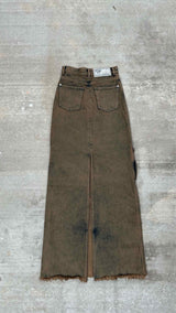 GCDS Denim Cargo Long Skirt