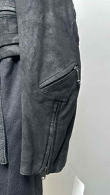 Number (N)ine Detailed Suede Hybrid Coat