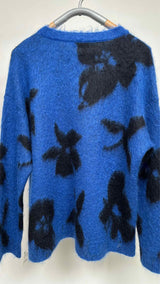 Saint Laurent Mohair Floral Printed Sweater