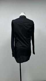 Rick Owens Collar-leather Long Shirt