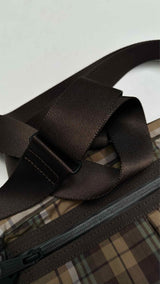 Porter X Comme des GarÃ§ons Homme Plaid-pattern Messenger Bag