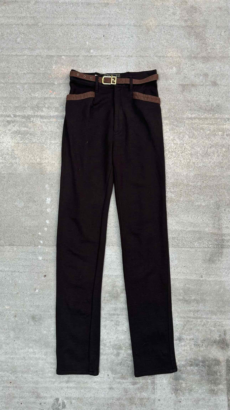 Fendi Suede Docking Knit Set-up