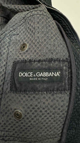 Dolce & Gabbana Laser-cut Leather Bomber Jacket