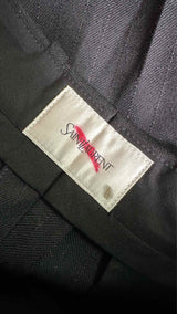 Saint Laurent Glitter Pinstripe Wide Pants