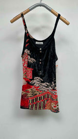 Paco Rabanne N/S Velvet Jacquard Camisole