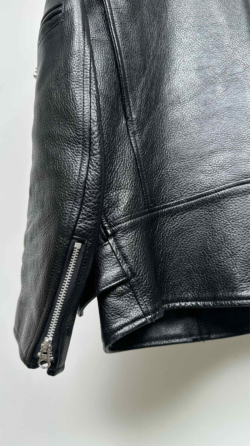 Junya Watanabe Portrait-Collar Leather Jacket