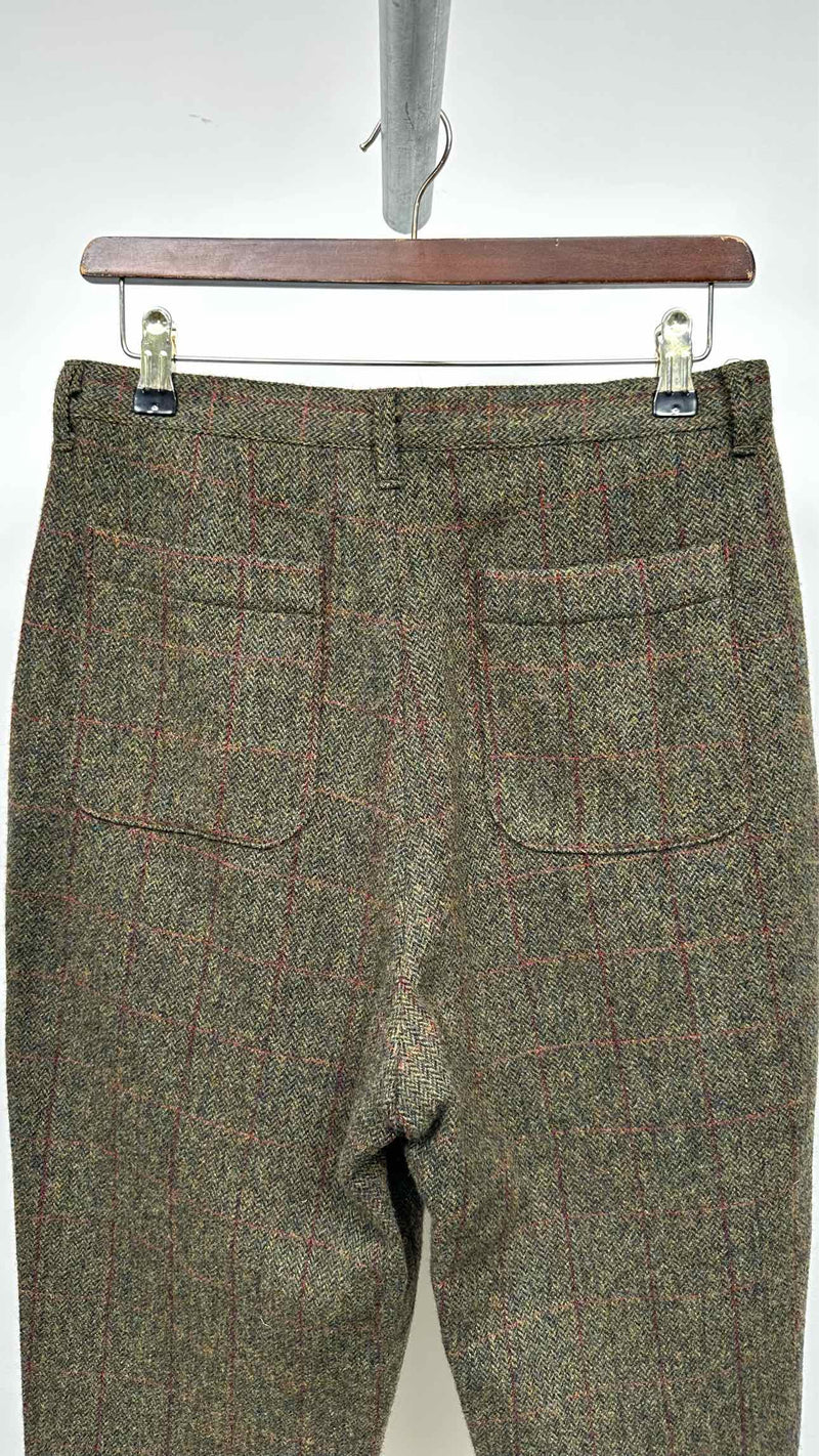 Tricot Comme Des Garcons Pleated Cropped Tweed-wool Pants