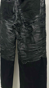Paradoxe Paris Layered Leather Textured Jeans