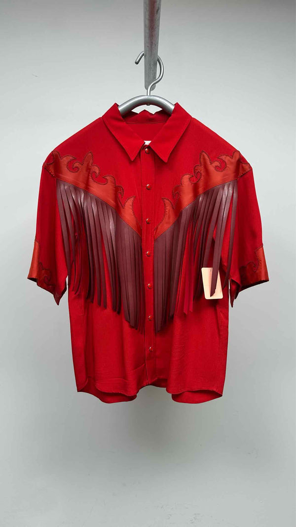 驚きの値段での商品をすべて Toga Pulla S/S Faux-leather Fringed Western Shirt – TOKIO7 トップス