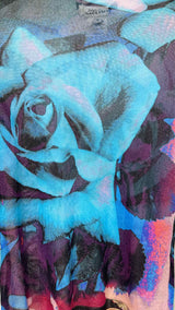 Jean Paul Gaultier L/S Roses Mesh Top