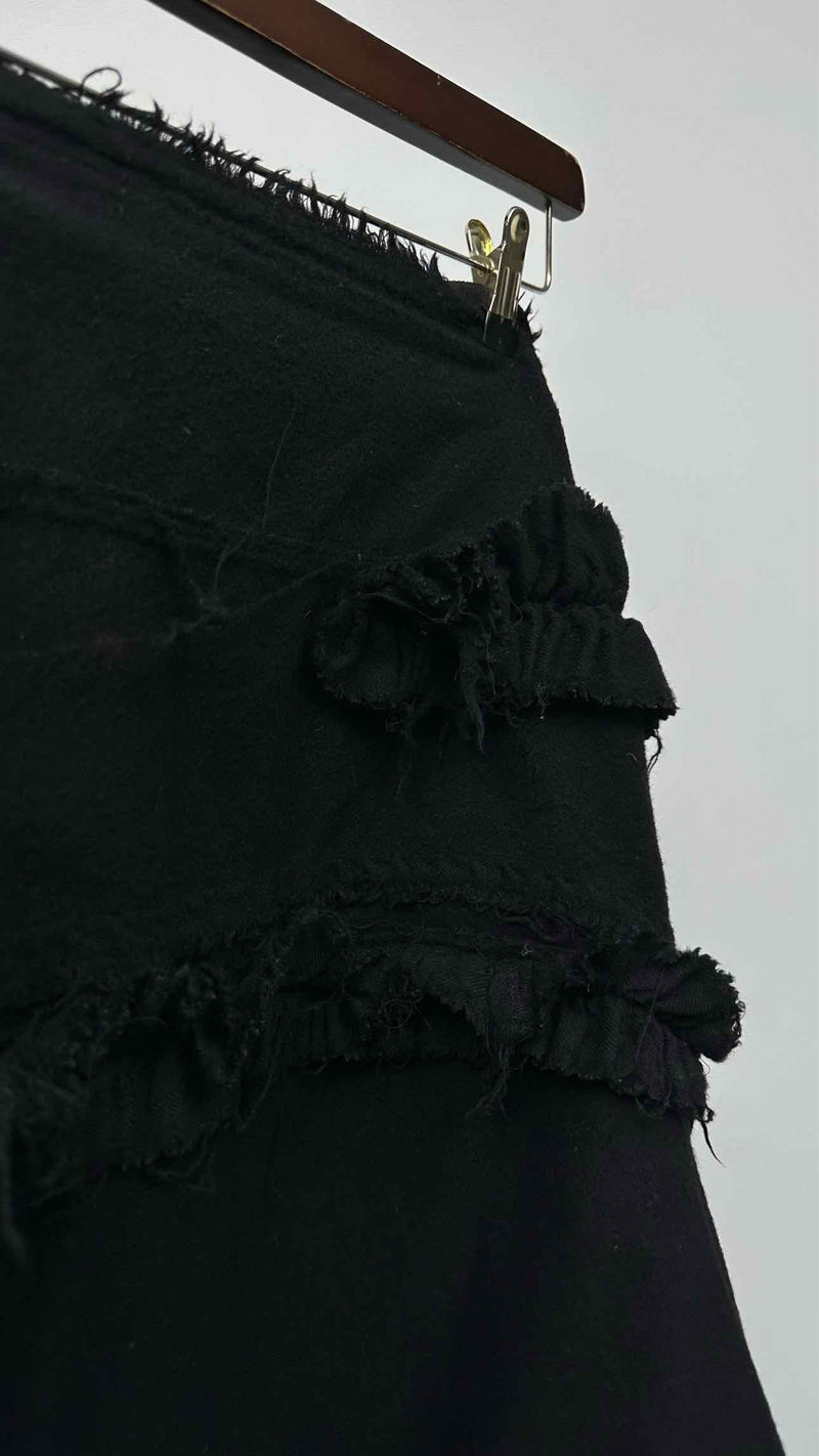 Tao Comme Des GarÃ§ons Asymmetrical Fringed Skirt