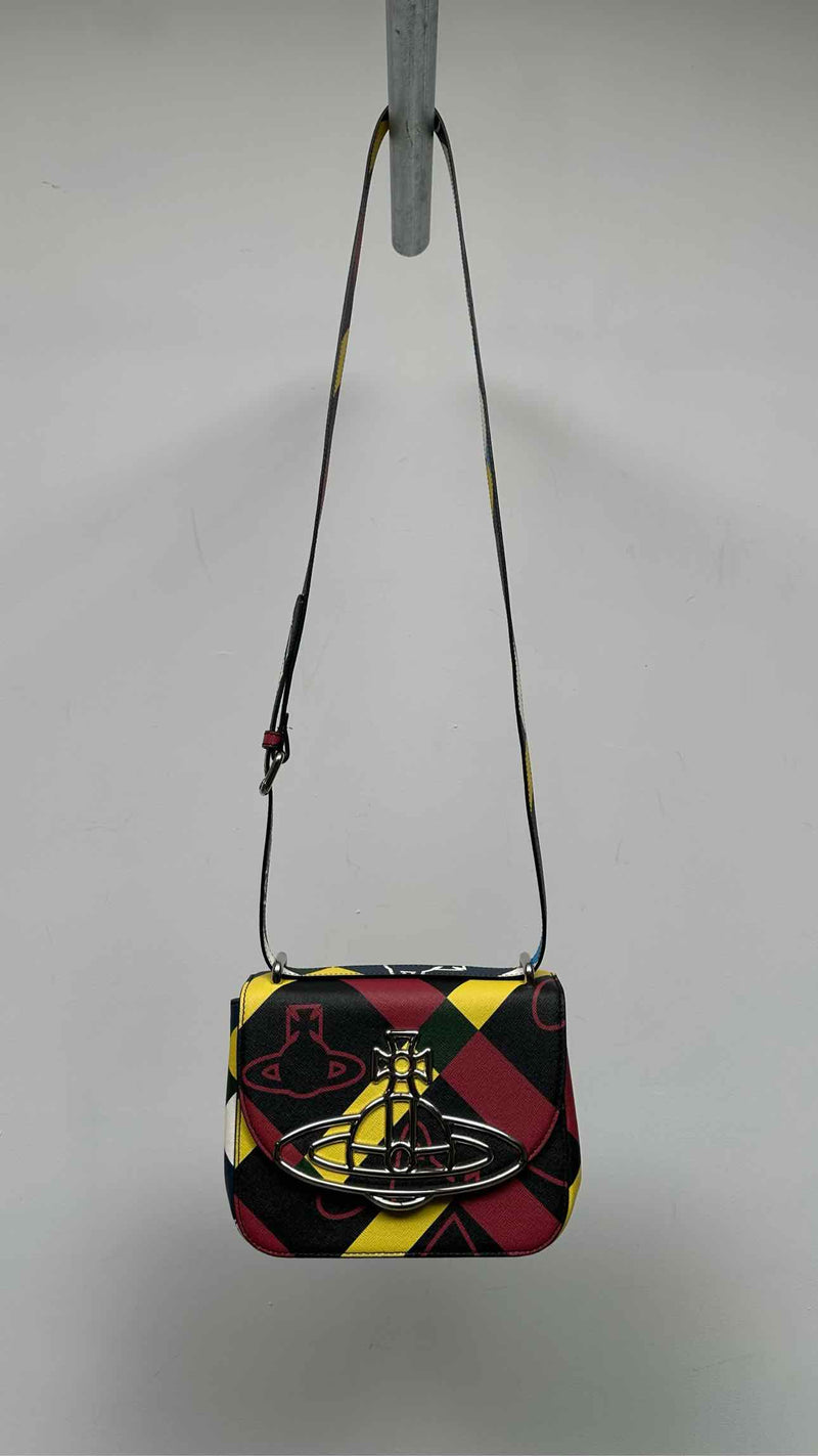 Vivienne Westwood Plaid Orb Shoulder Bag