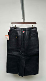 Thom Browne Button-up Striped Leather Skirt