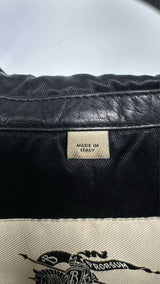 Burberry Zip-up Hooded Leather Jacket