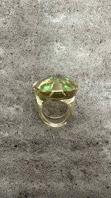 Chanel Clover Resin Ring