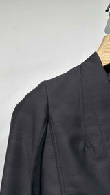 Rick Owens Collarless Cropped Blazer Jacket