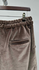 By Walid Silk Velvet Easy Pants