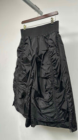 Simone Rocha Elastic-waist Wide Ruched Padded Shorts