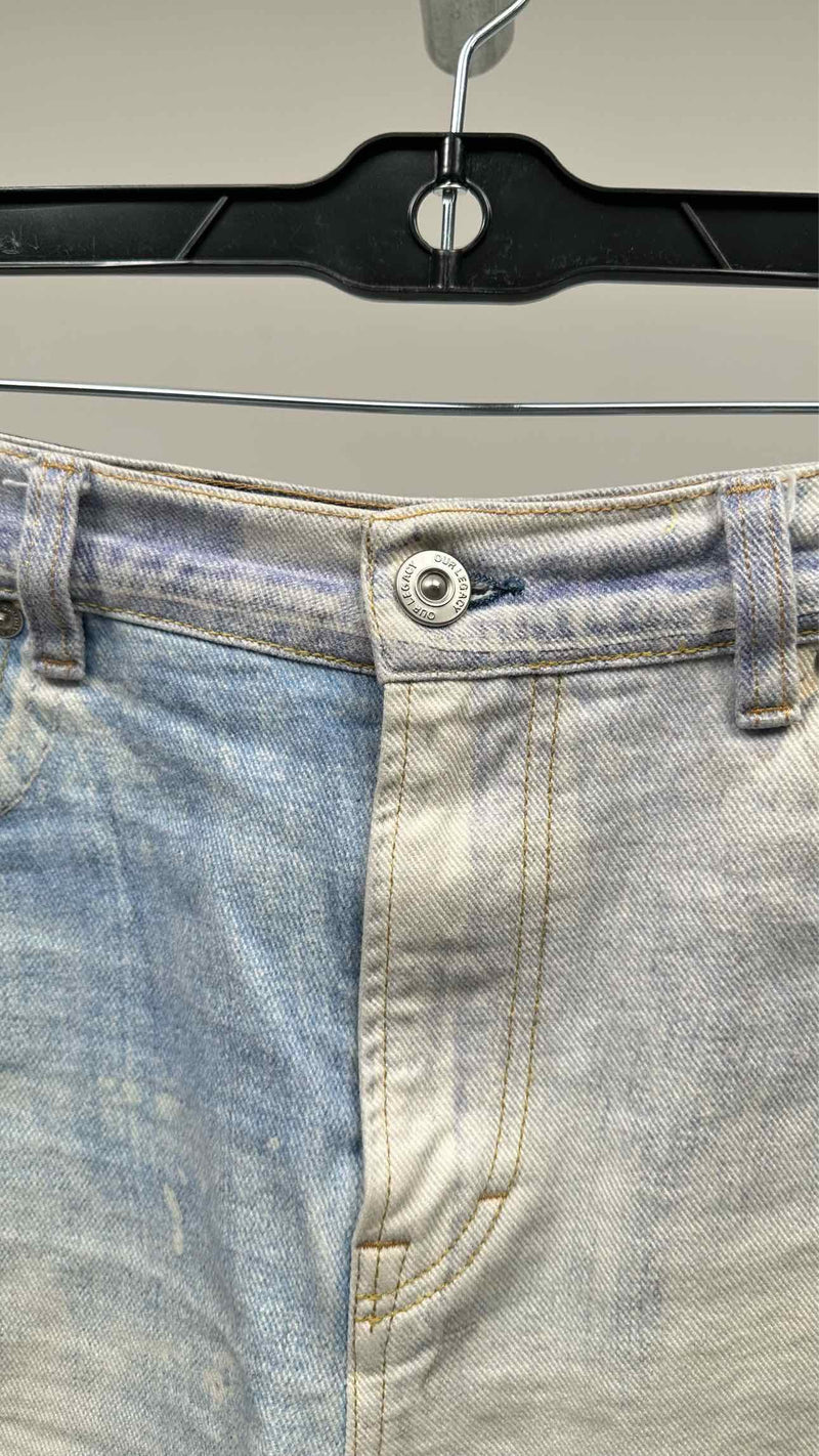 Our Legacy Raw-end Bleached Denim Shorts