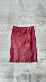 Gucci Leather Skirt