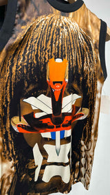 Givenchy N/S Tribal Print Silk Top