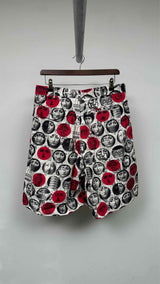 Comme Des Garcons Homme Plus X FORNASETTI Wide Printed Shorts