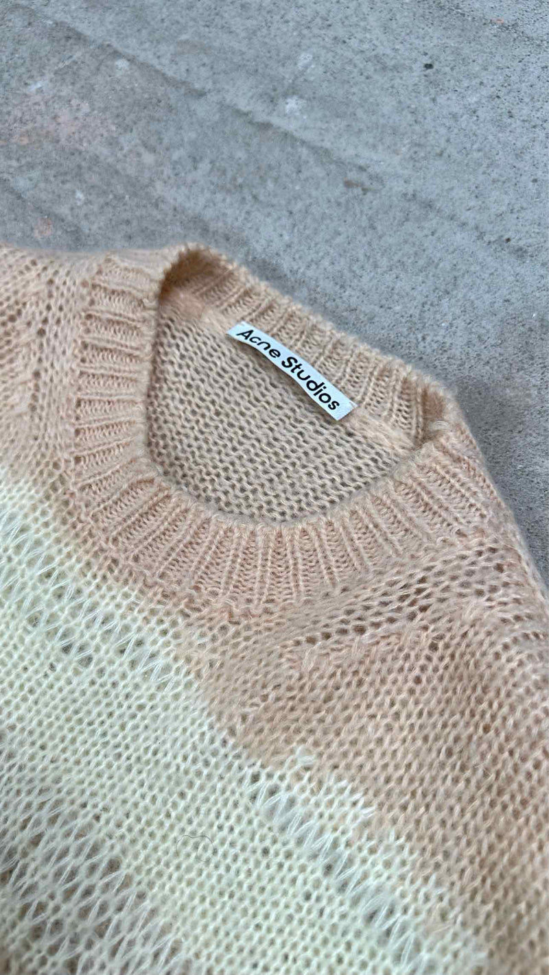 Acne Studios Oversized Distressed Border Mohair Sweater