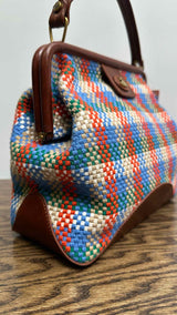 Vivienne Westwood Abbey Plaid Frame Bag