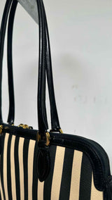 Moschino Stripe Leather Hand-Bag