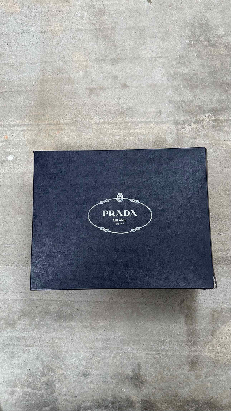 Prada Square-Toe Chelsea Boots