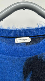 Saint Laurent Mohair Floral Printed Sweater
