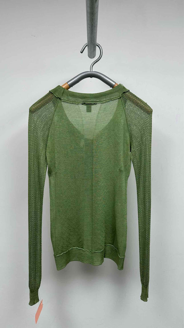 Louis Vuitton Scarf-neck Mesh Sweater