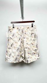 KUON Two-Tuck Printed Wide Trouser-Shorts