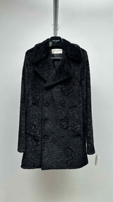 Saint Laurent Faux-fur Double-breast Coat