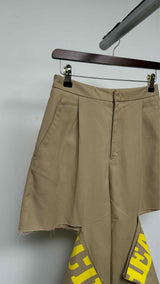 Margiela Cut-out Back-printed Pants