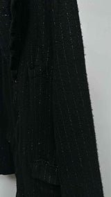 Comme Des Garcons Homme Plus Reflective Pin-stripe Boiled-wool Suits