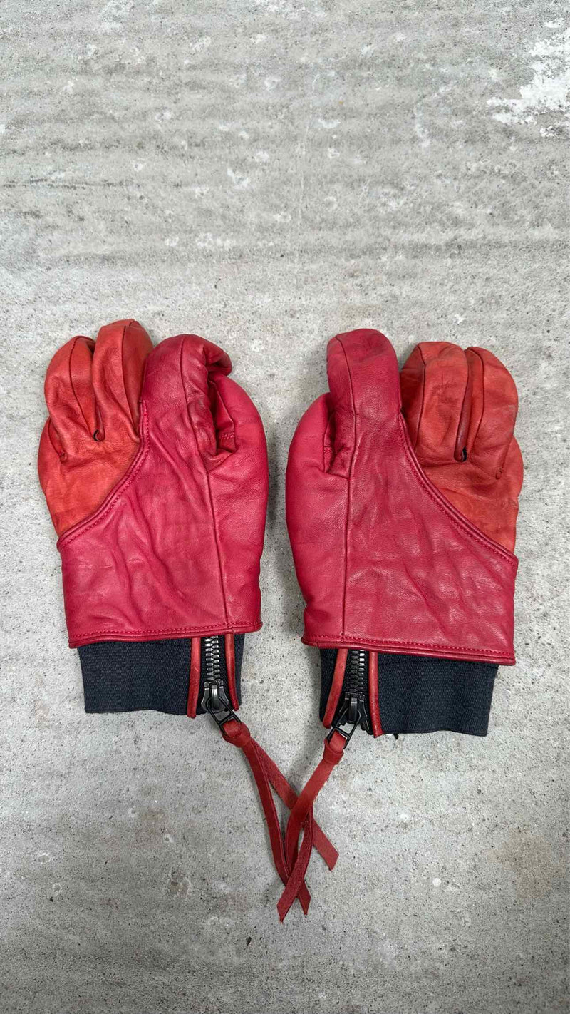 D.HYGEN Layered Leather Gloves