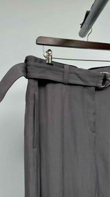 Jil Sander Belted Bottom-slit Wide Pants