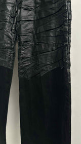 Paradoxe Paris Layered Leather Textured Jeans