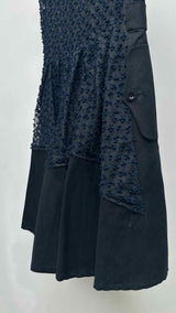 Sacai S/S Floral-embroidered Sheer Romper