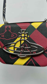 Vivienne Westwood Plaid Orb Shoulder Bag