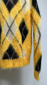 Marni Argyle Mohair Cardigan
