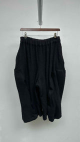 Comme Des Garcons Boiled-wool 3D Cropped Wide Pants